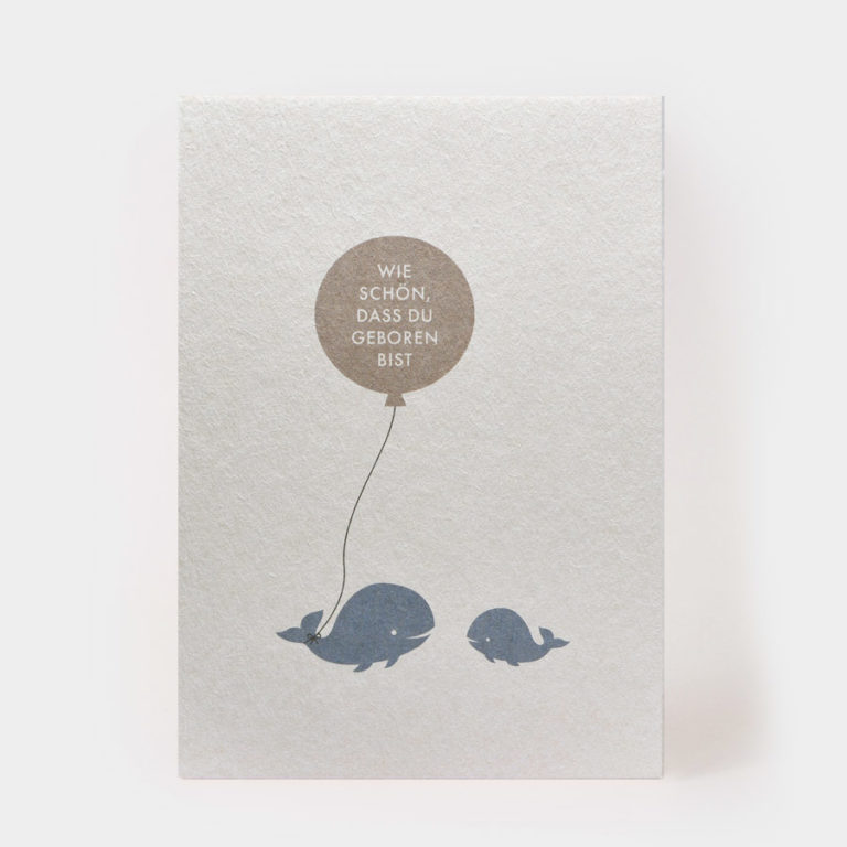 Postkarte "we Schön, Dass Du Geboren Bst" | Cartes, Annversare, Bllet