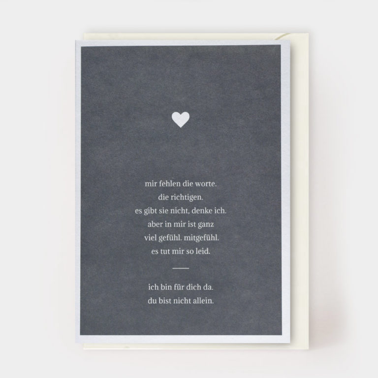 Wenn Einem Die Worte Fehlen MIR FEHLEN DIE WORTE – kartenmarie